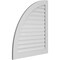 Ekena Millwork Quarter Round Top Left Surface Mount PVC Gable Vent w/ 3-1/2"W x 1"P Standard Frame, 36"W x 40"H GVPQL36X4001SF - alternate 5